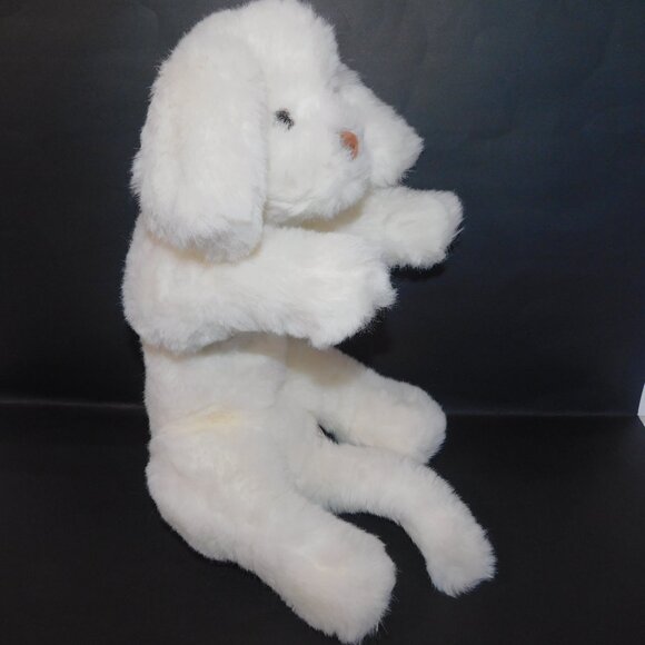 VTG 1985 Gund 16" Plush White Puppy Dog Muttsy stuffed floppy Toy Lovey - Picture 4 of 9